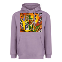 Lavender black girl power tumbler Heavyweight Hoodie - BundleAndBundleShop