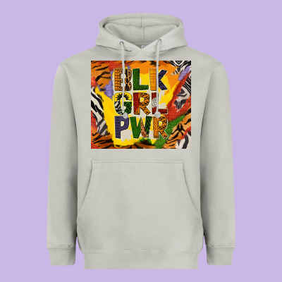 Black Girl Power Tumbler Heavyweight Hoodie Designed By Bundleandbundleshop