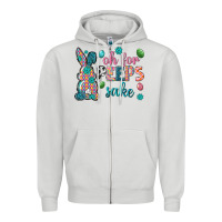Dove Grey Oh for peeps shake Zipper Hoodie - Neo Western