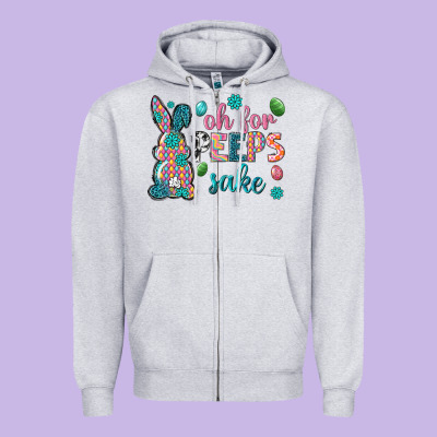Oh For Peeps Shake Zipper Hoodie Designed By Neo Western