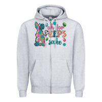 Heather Grey Oh for peeps shake Zipper Hoodie - Neo Western