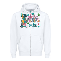 White Oh for peeps shake Zipper Hoodie - Neo Western