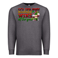 Charcoal Heather its the most wonderful wine of the year Premium Sweatshirt - AdoDesignShop