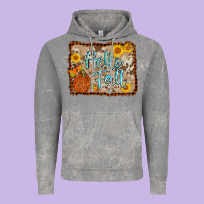 Hello Fall Vintage Hoodie Designed By Adodesignshop