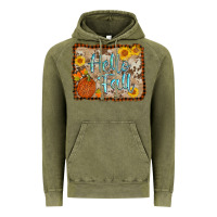 Vintage Olive hello fall Vintage Hoodie - AdoDesignShop