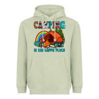 Matcha camping is my happy  place Heavyweight Hoodie - AdoDesignShop