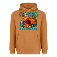Meerkat camping is my happy  place Heavyweight Hoodie - AdoDesignShop