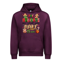 Mauve Wine the holidays are what you bake them Urban Hoodie - MaliasSmallBusiness