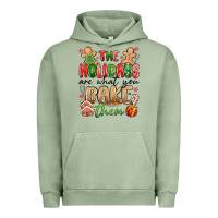 Pigment Oil Green the holidays are what you bake them Urban Hoodie - MaliasSmallBusiness