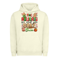 Pigment Pistachio the holidays are what you bake them Urban Hoodie - MaliasSmallBusiness