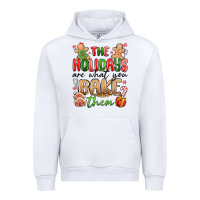 White the holidays are what you bake them Urban Hoodie - MaliasSmallBusiness