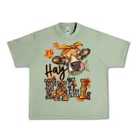 Oil Green Hay Fall heifer Urban Heavy Tee - RanaPortraitStore