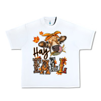 White Hay Fall heifer Urban Heavy Tee - RanaPortraitStore