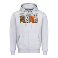 Heather Grey western daisies mama Zipper Hoodie - HRA Design Shop
