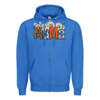 True Royal western daisies mama Zipper Hoodie - HRA Design Shop