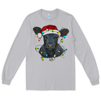 Moon Dust christmas baby black angus calf with lights Long Sleeve Tee - RanaPortraitStore