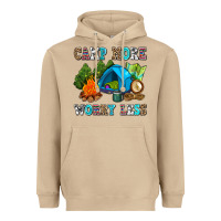 Mushroom camp more worry less Heavyweight Hoodie - AdoDesignShop