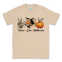 Mushroom Peace Love Halloween Classic Tee - texasbilliewilder