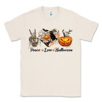 Natural Peace Love Halloween Classic Tee - texasbilliewilder