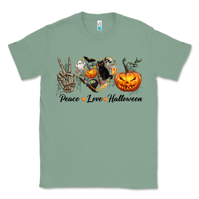 Peace Love Halloween Classic Tee by texasbilliewilder | Teevron