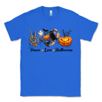 True Royal Peace Love Halloween Classic Tee - texasbilliewilder