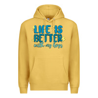 Antique Gold life is better with my boys Premium Hoodie - MaliasSmallBusiness