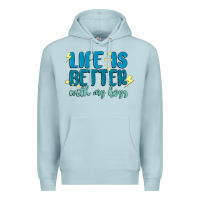 Blue Mist life is better with my boys Premium Hoodie - MaliasSmallBusiness