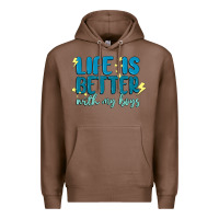 Chestnut life is better with my boys Premium Hoodie - MaliasSmallBusiness