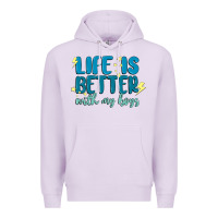 Lilac life is better with my boys Premium Hoodie - MaliasSmallBusiness