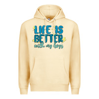 Pina Colada life is better with my boys Premium Hoodie - MaliasSmallBusiness