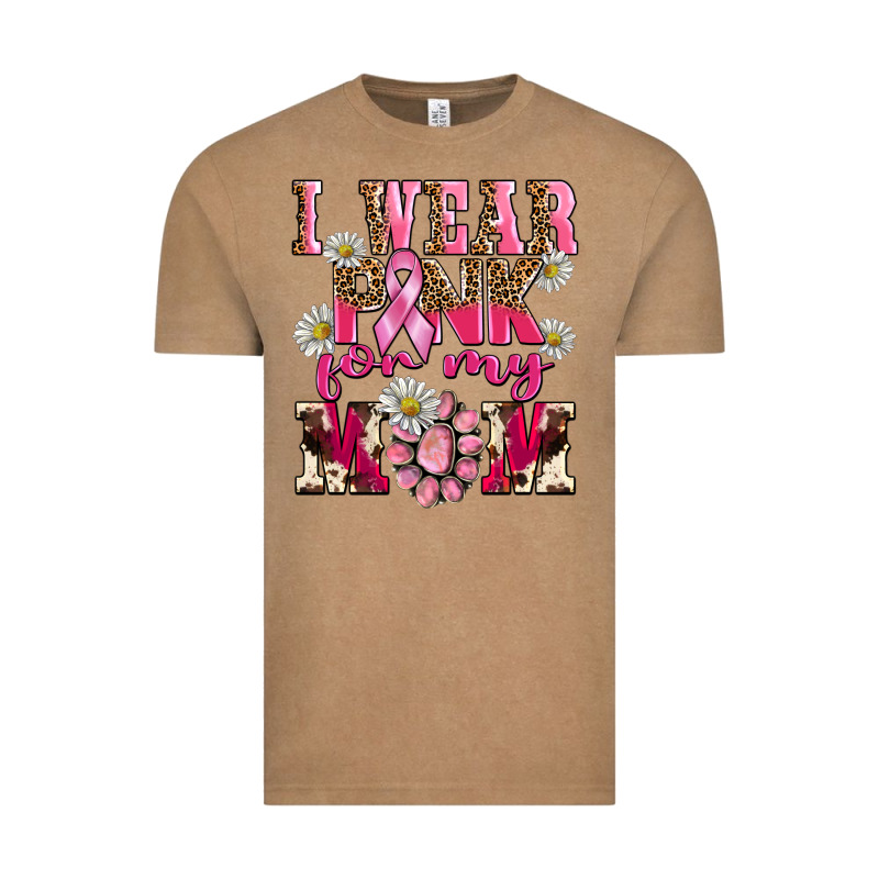 I Wear Pink For My Mom Vintage Tee by BarkalooDesign | Teevron