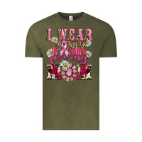 Vintage Olive i wear pink for my mom Vintage Tee - BarkalooDesign