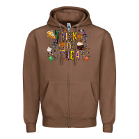 Chestnut trick or treat Zipper Hoodie - CowhideDigitalArt