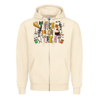 Sandshell trick or treat Zipper Hoodie - CowhideDigitalArt