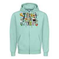 Seafoam trick or treat Zipper Hoodie - CowhideDigitalArt