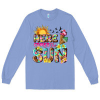 Colony Blue here comes the sun Long Sleeve Tee - texasbilliewilder