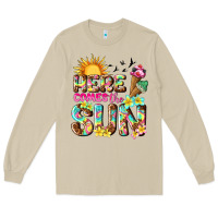 Mushroom here comes the sun Long Sleeve Tee - texasbilliewilder