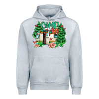 Heather Grey camp life Urban Hoodie - MaliasSmallBusiness