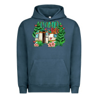Pigment Midnight Navy camp life Urban Hoodie - MaliasSmallBusiness