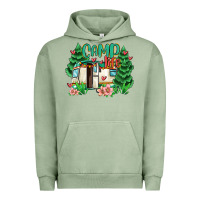 Pigment Oil Green camp life Urban Hoodie - MaliasSmallBusiness