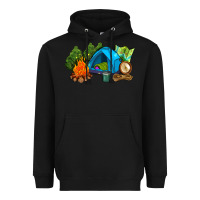 Black camp in the woods Heavyweight Hoodie - AdoDesignShop