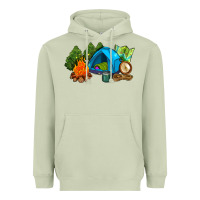 Matcha camp in the woods Heavyweight Hoodie - AdoDesignShop