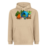 Mushroom camp in the woods Heavyweight Hoodie - AdoDesignShop