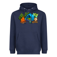 Navy camp in the woods Heavyweight Hoodie - AdoDesignShop