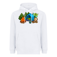 White camp in the woods Heavyweight Hoodie - AdoDesignShop