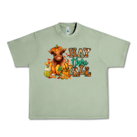 Oil Green Hay there Fall pumpkin heifer Urban Heavy Tee - RanaPortraitStore