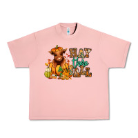 Salmon Hay there Fall pumpkin heifer Urban Heavy Tee - RanaPortraitStore