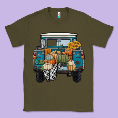 Pumpkin Truck Classic Tee Designed By Ranaportraitstore