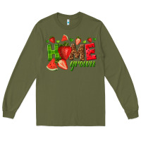 Army Green home grown Long Sleeve Tee - texasbilliewilder