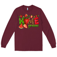 Burgundy home grown Long Sleeve Tee - texasbilliewilder